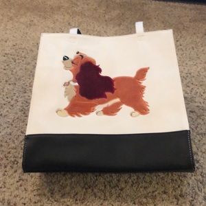 Oh My Disney Lady and the Tramp canvas tote. NWT